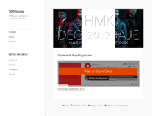Tablet Screenshot of 509music.com